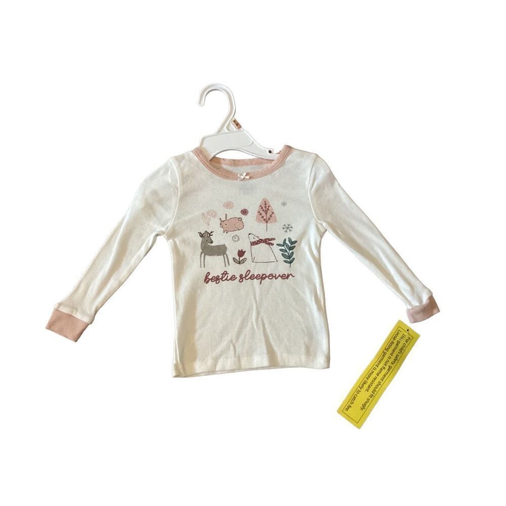 Nwt Chick Pea Girl Pajama Shirt 18 Month Bestie Sleepover Animals